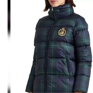 Ralph Lauren Classic TartanPlaid Puffer Jacket